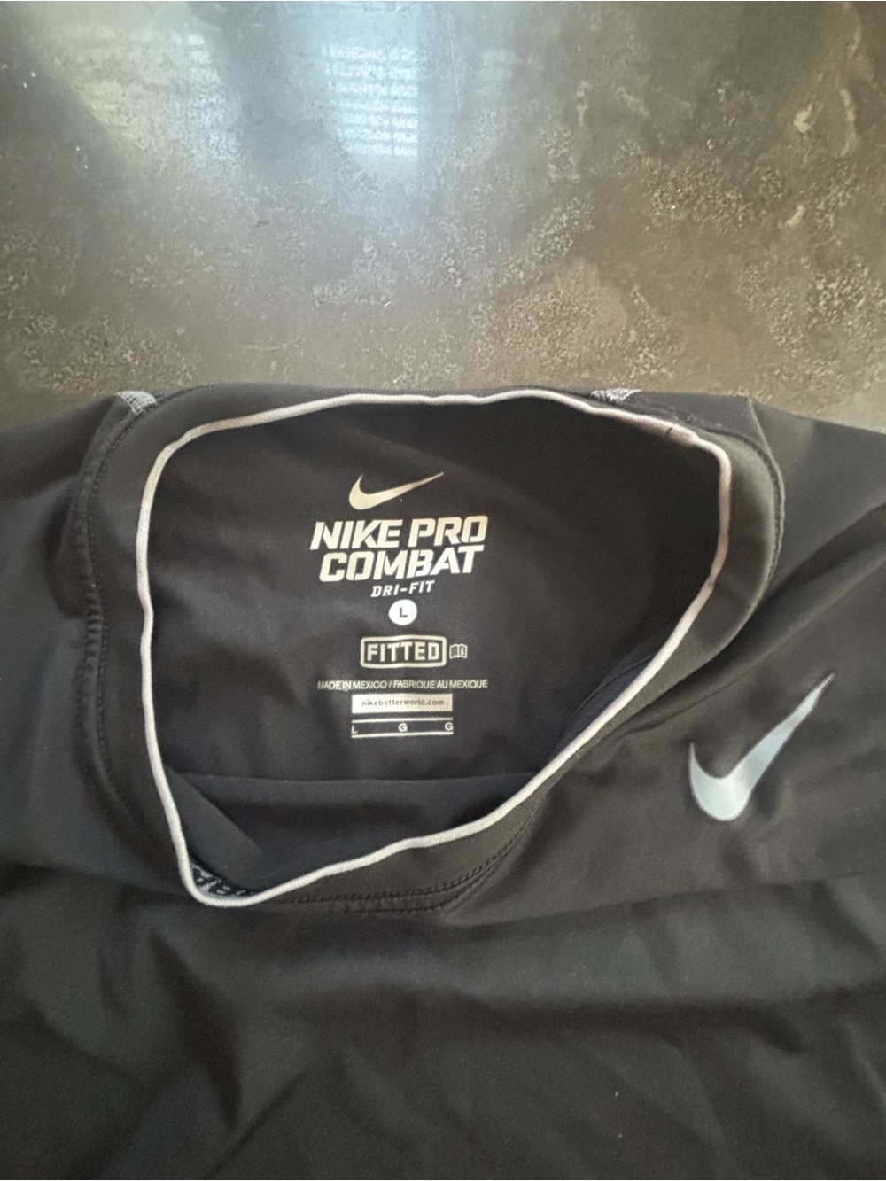 Nike Black Long-Sleeve Dri-FIT Athletic Tee - Picture 2 of 3